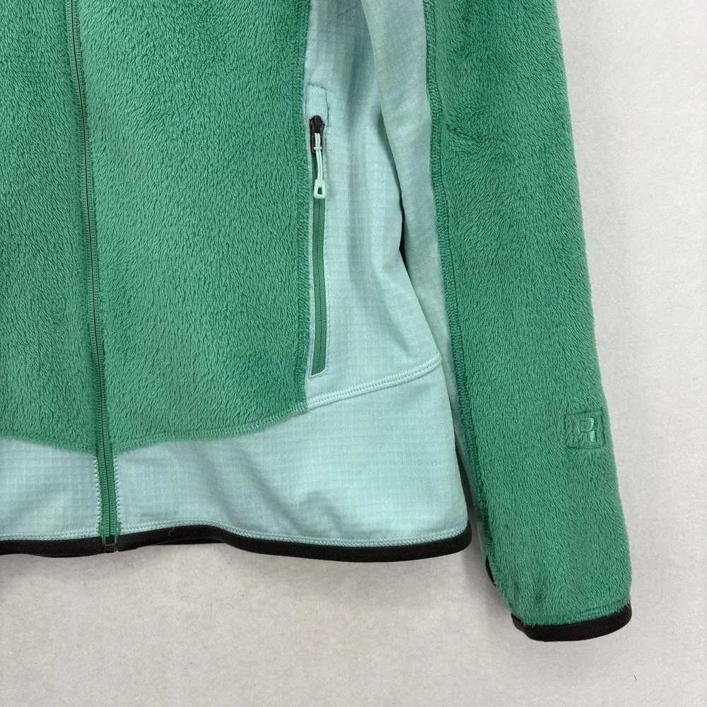 Patagonia R2 Fleece Jacket Womens Small Green Polartec Thermal Pro Full Zip - Picture 2 of 16